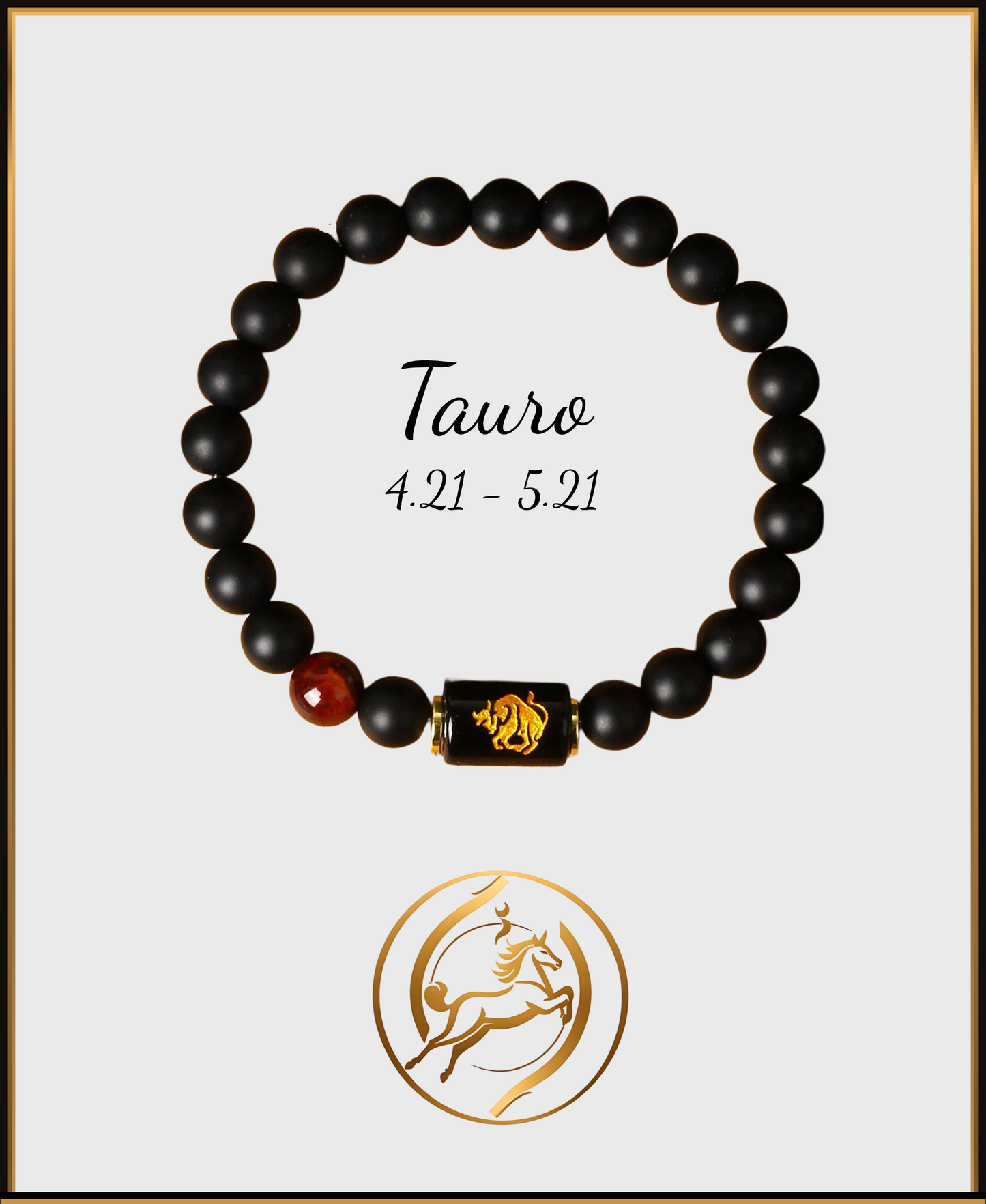 Pulsera Horóscopo Negro Mate