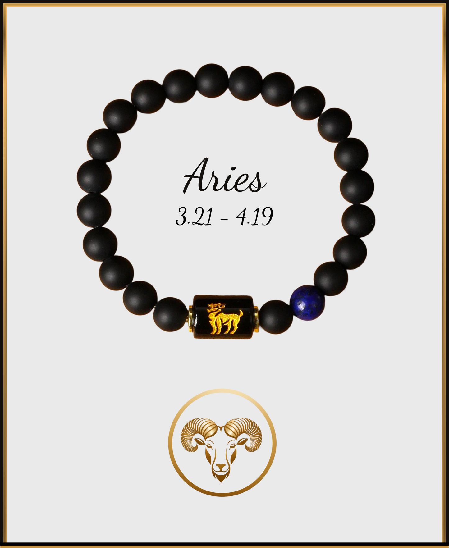 Pulsera Horóscopo Negro Mate