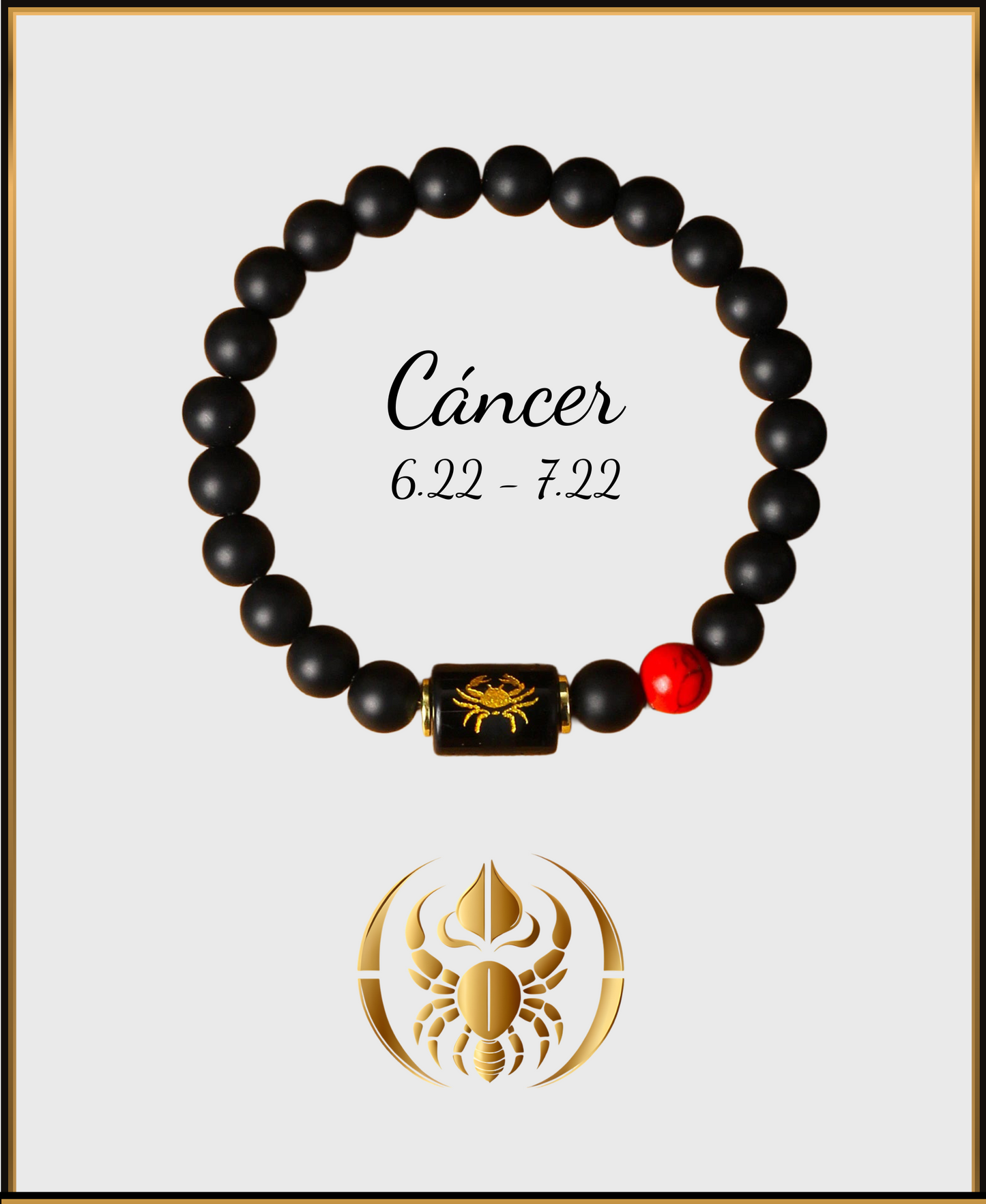 Pulsera Horóscopo Negro Mate