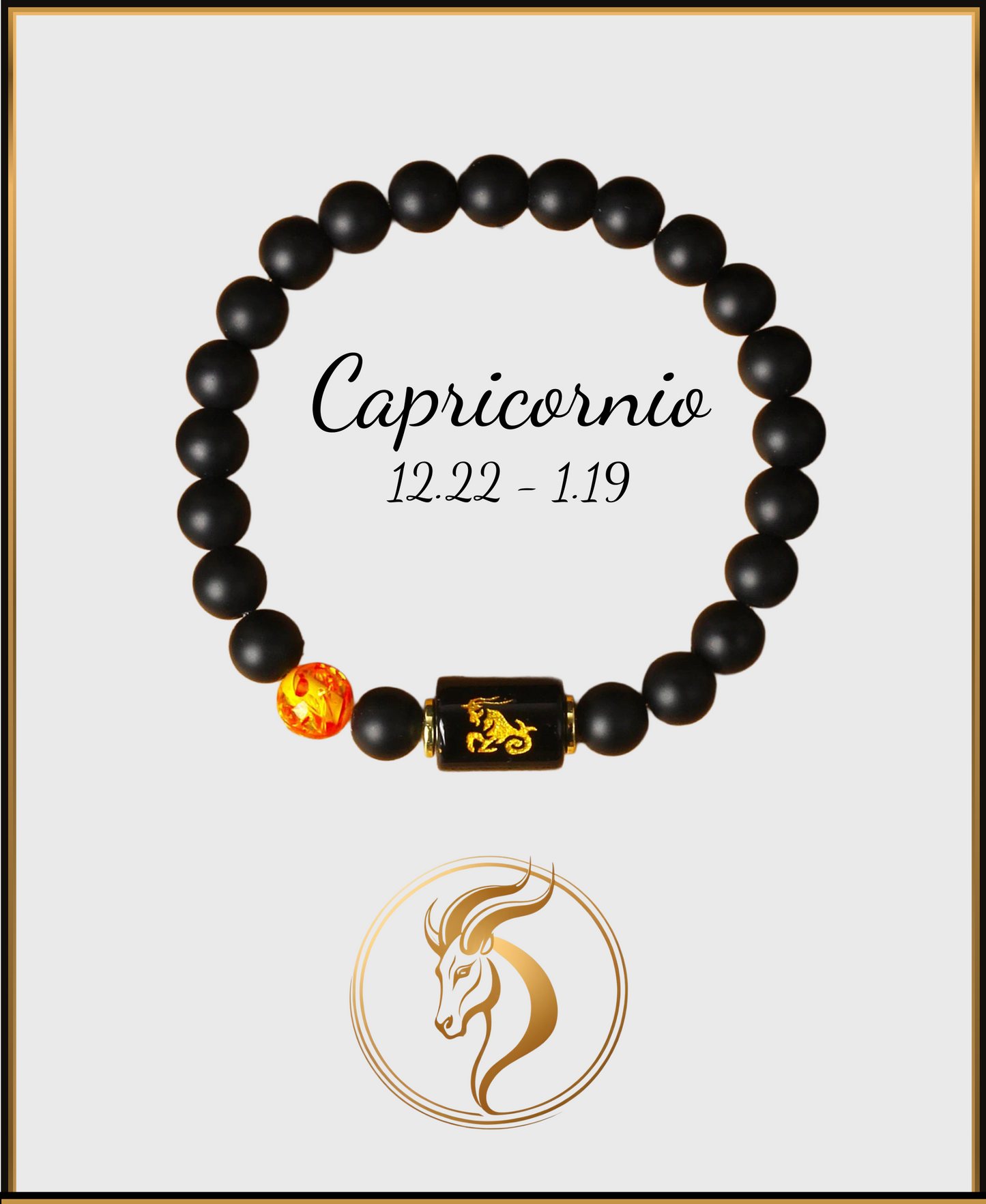 Pulsera Horóscopo Negro Mate