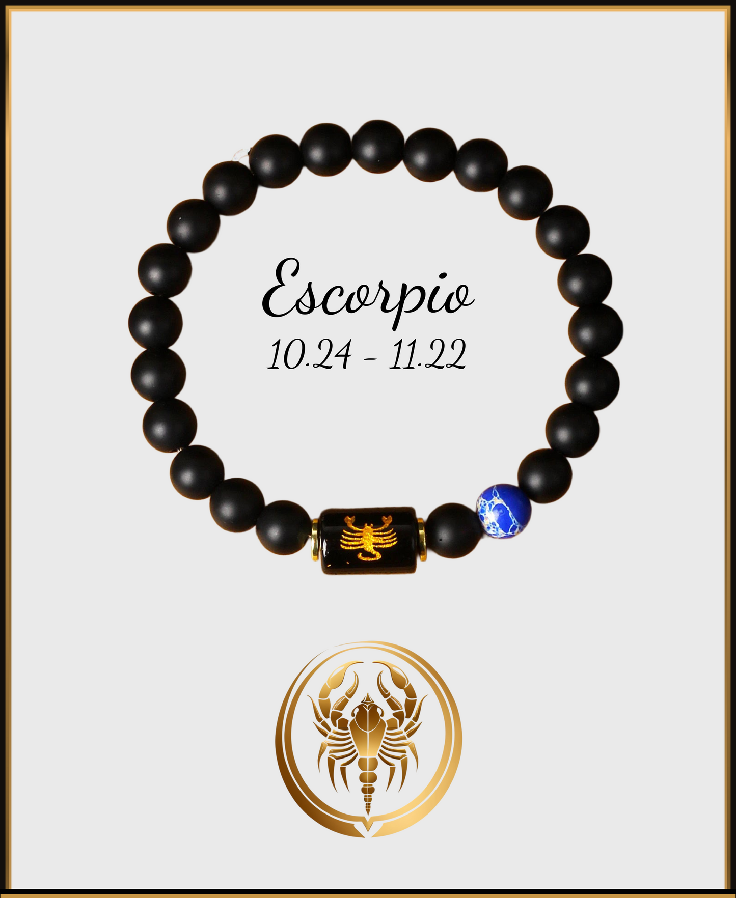 Pulsera Horóscopo Negro Mate