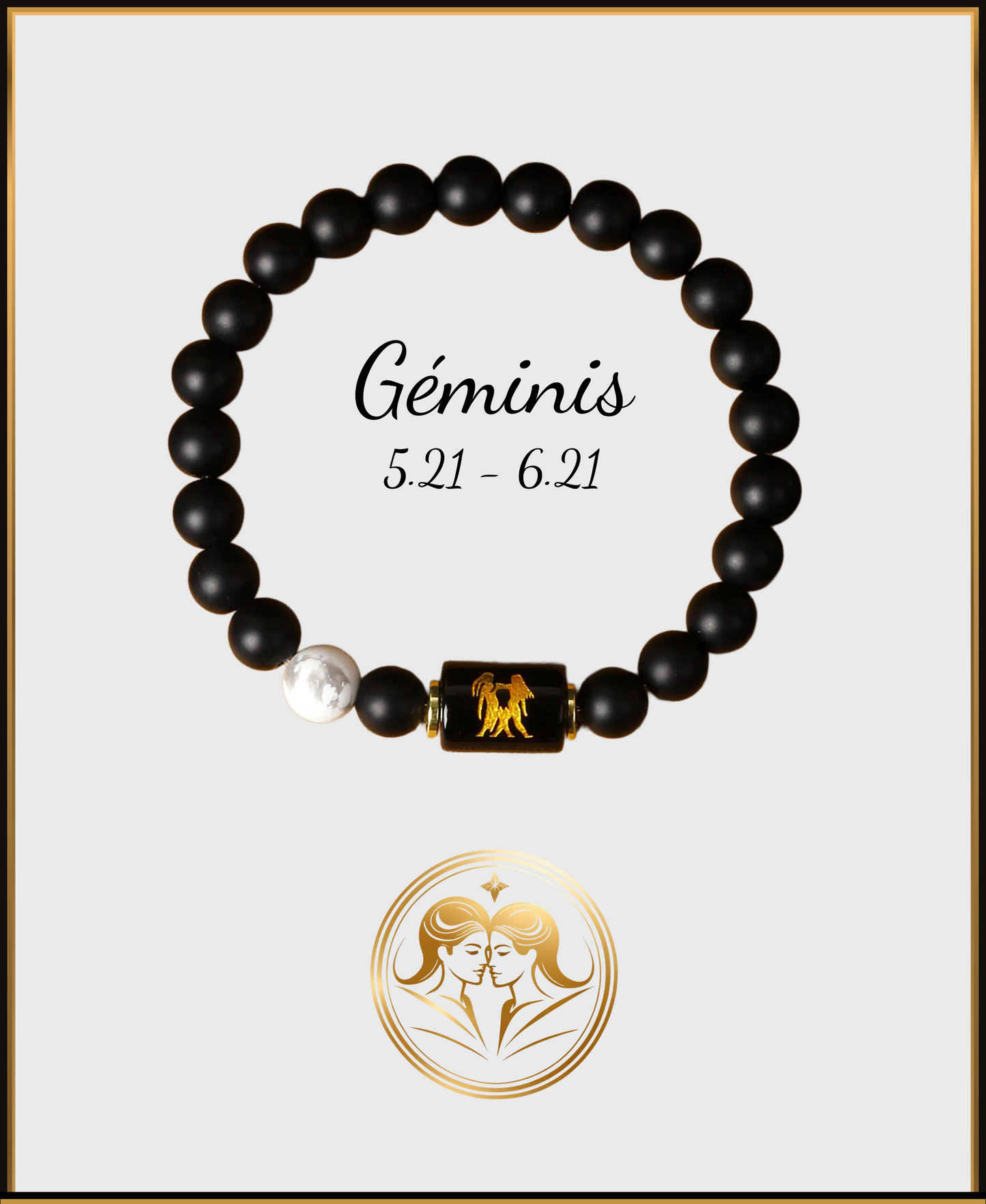 Pulsera Horóscopo Negro Mate