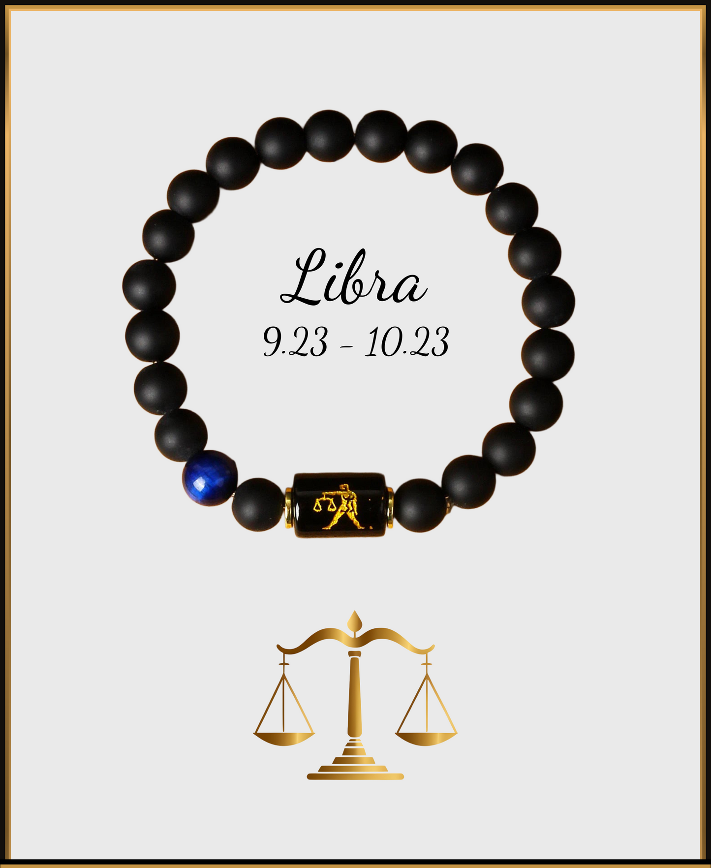 Pulsera Horóscopo Negro Mate
