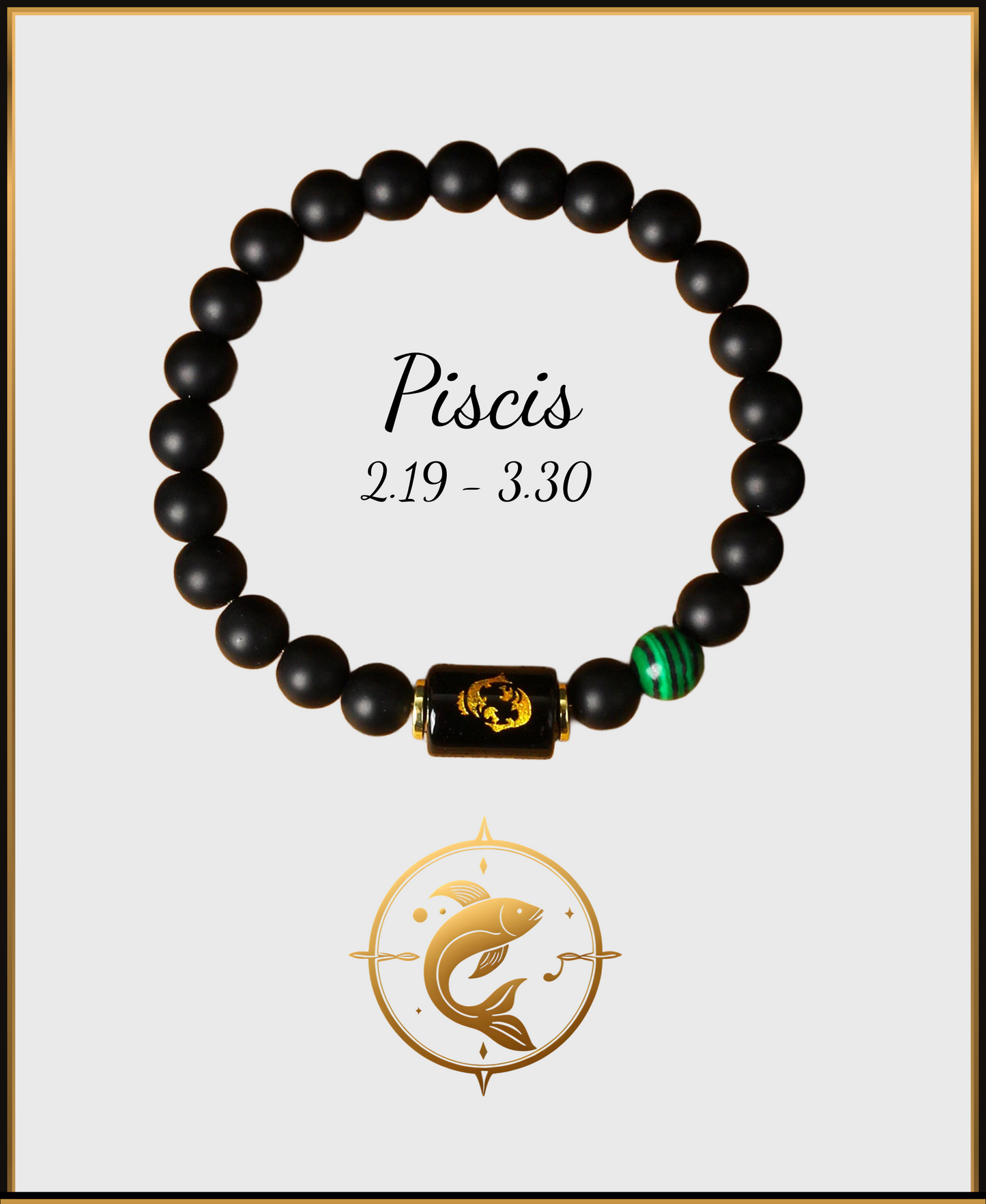 Pulsera Horóscopo Negro Mate