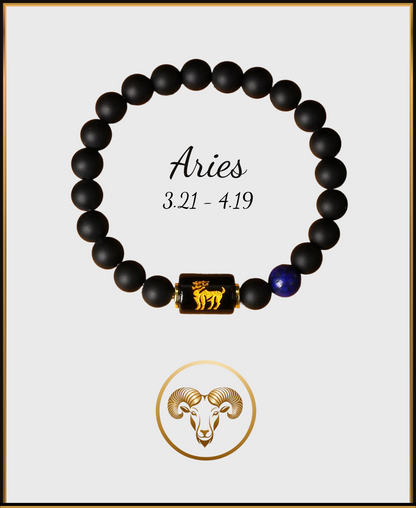 Pulsera Horóscopo Negro Mate