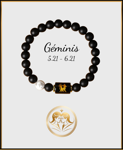 Pulsera Horóscopo Negro Mate