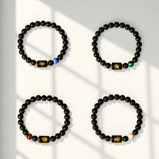 Pulsera Horóscopo Negro Mate