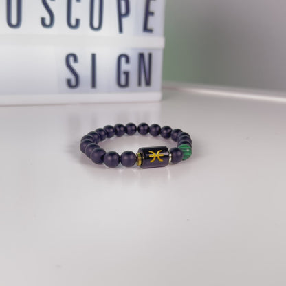 Pulsera Horóscopo Negro Mate